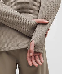 Waffle-Knit Half Zip