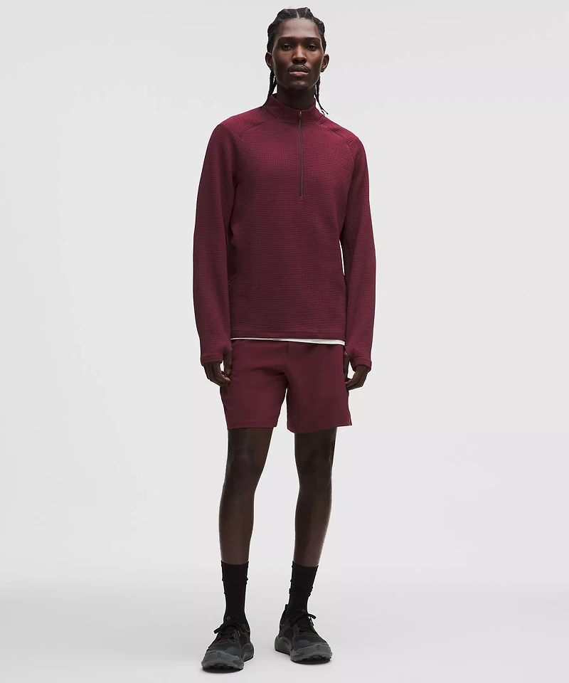 Waffle-Knit Half Zip