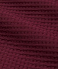 Waffle-Knit Half Zip