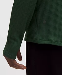 Waffle-Knit Half Zip