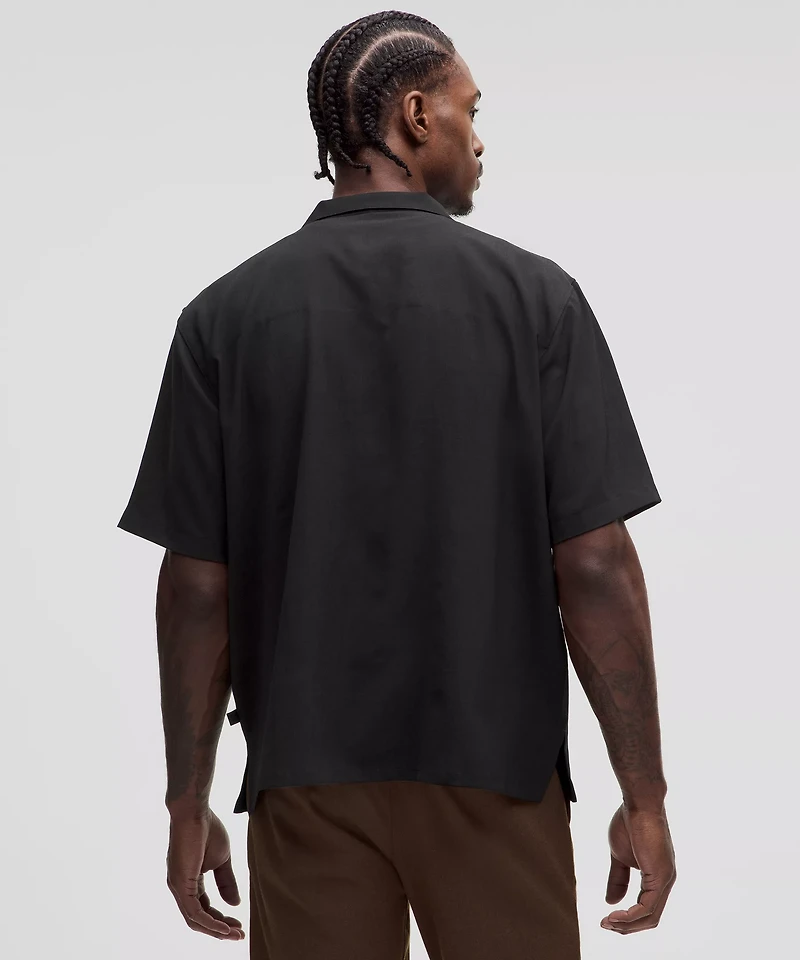 Lightweight Camp Collar Button-Up Shirt *Pocket | Men's Short Sleeve Shirts & Tee's