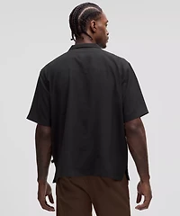 Lightweight Camp Collar Button-Up Shirt *Pocket | Men's Short Sleeve Shirts & Tee's
