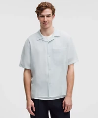 Lightweight Camp Collar Button-Up Shirt *Pocket | Men's Short Sleeve Shirts & Tee's