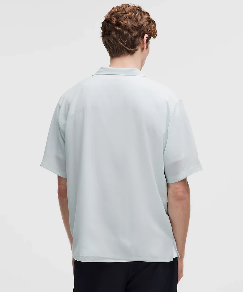 Lightweight Camp Collar Button-Up Shirt *Pocket | Men's Short Sleeve Shirts & Tee's