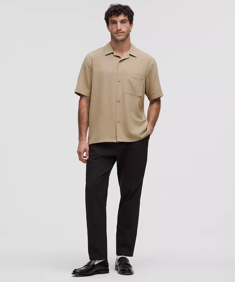 Lightweight Camp Collar Button-Up Shirt *Pocket | Men's Short Sleeve Shirts & Tee's