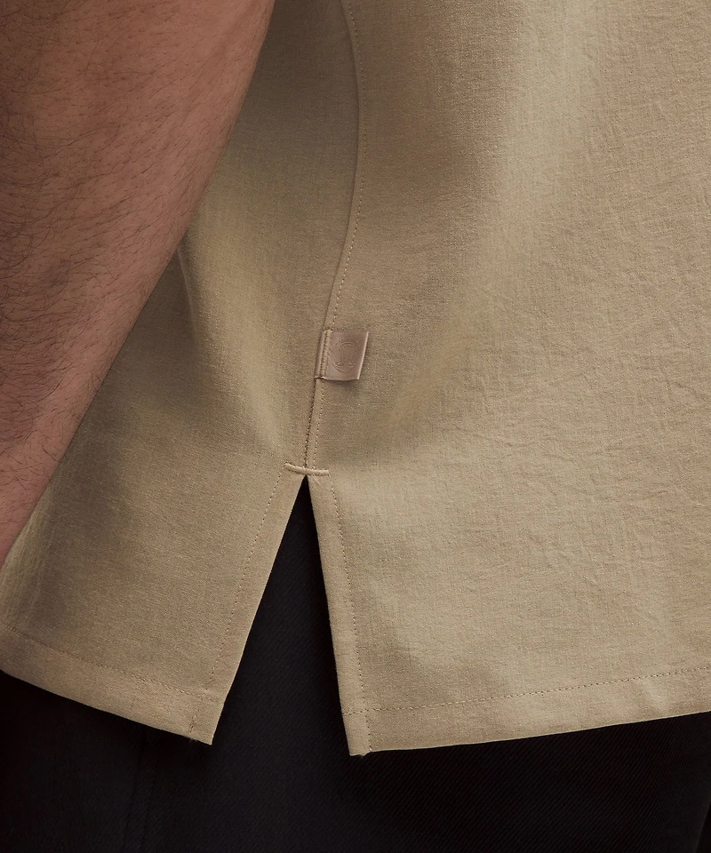 Lightweight Camp Collar Button-Up Shirt *Pocket | Men's Short Sleeve Shirts & Tee's