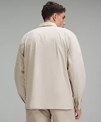 Poplin Relaxed Long-Sleeve Button Up Shirt | Men's Long Sleeve Shirts