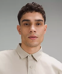 Poplin Relaxed Long-Sleeve Button Up Shirt | Men's Long Sleeve Shirts