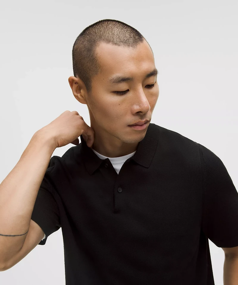 New Venture Short-Sleeve Knit Polo Shirt | Men's Shirts