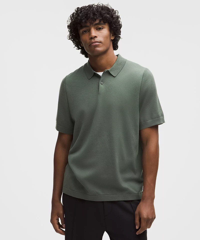 New Venture Short-Sleeve Knit Polo Shirt