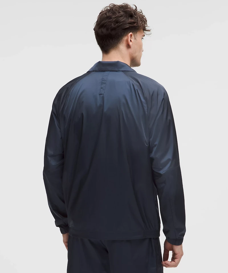 Stretch Satin Nylon Track Jacket | Men's Coats & Jackets