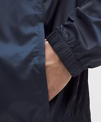 Stretch Satin Nylon Track Jacket | Men's Coats & Jackets