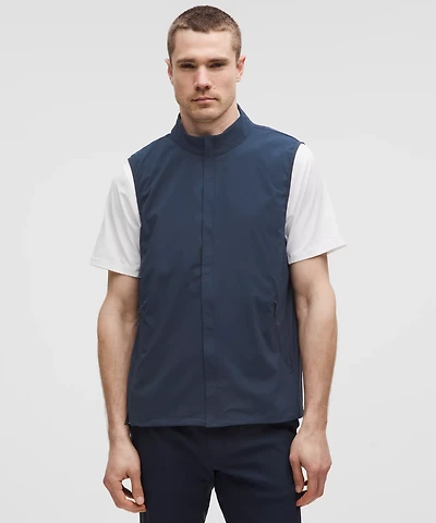 Windproof Full-Zip Golf Vest | Men's Coats & Jackets