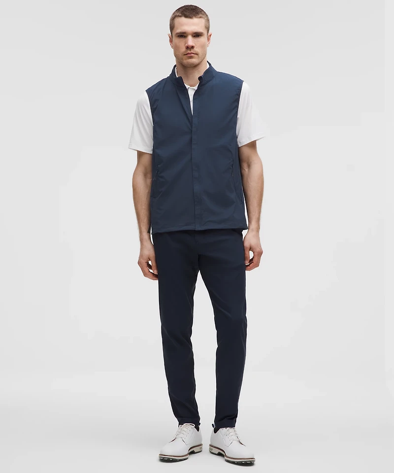 Windproof Full-Zip Golf Vest | Men's Coats & Jackets