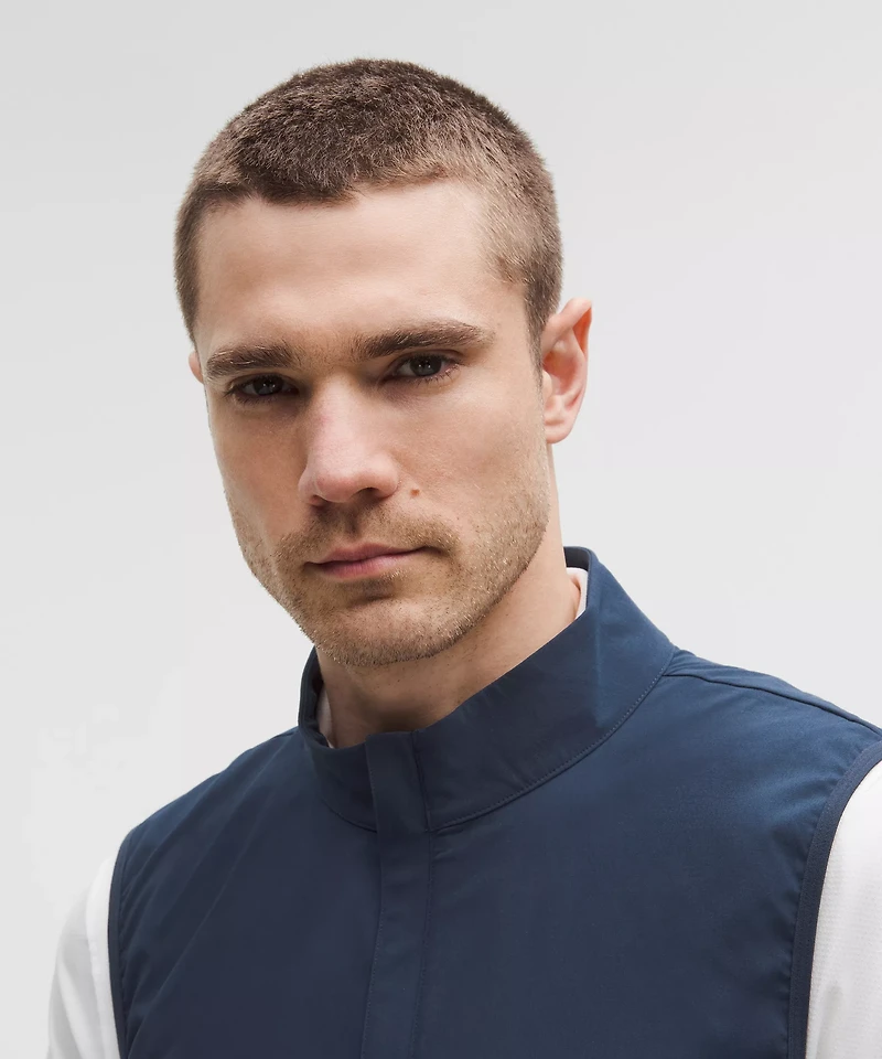 Windproof Full-Zip Golf Vest