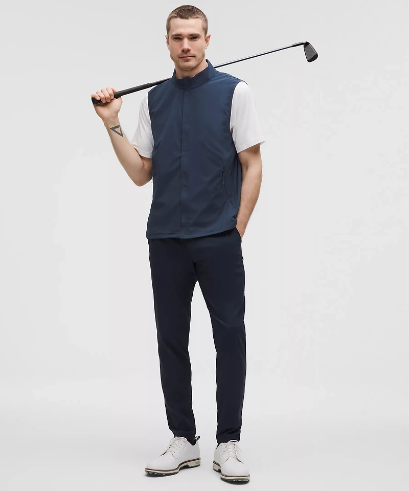 Windproof Full-Zip Golf Vest | Men's Coats & Jackets