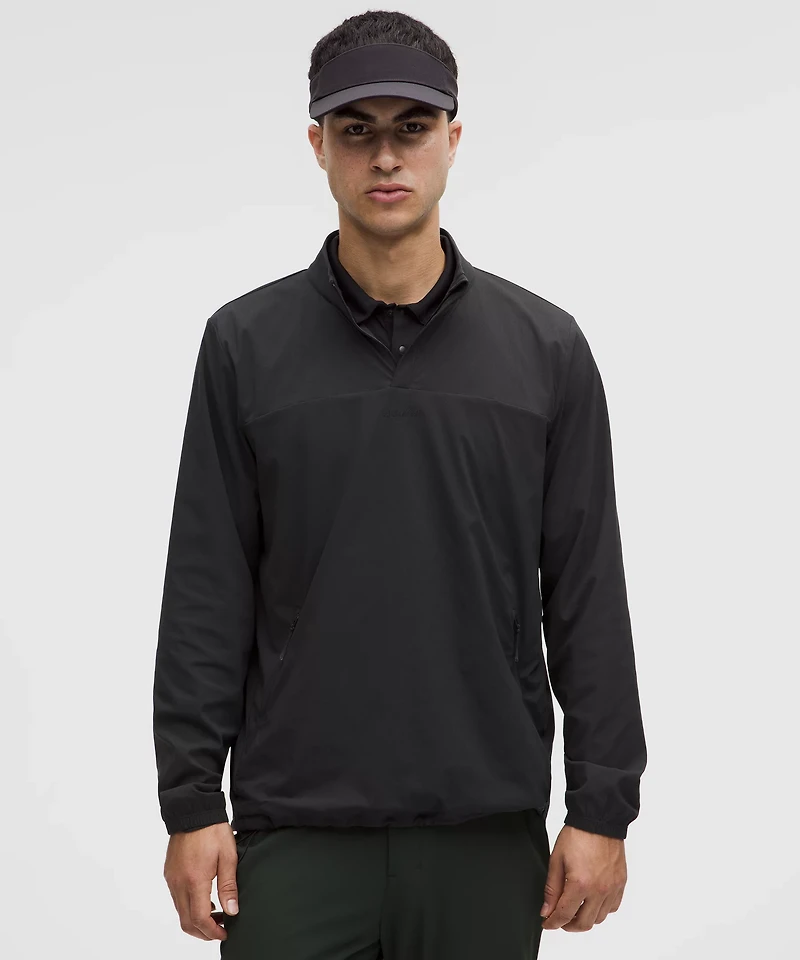 Windproof Golf Pullover Quarter-Zip Jacket | Men's Coats & Jackets