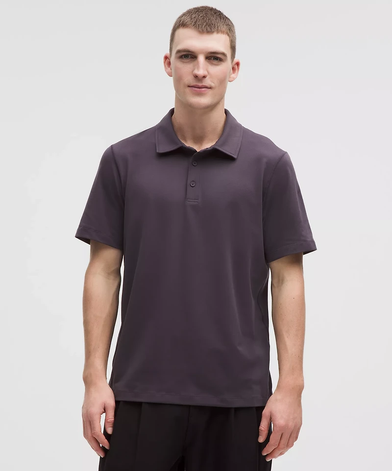 Soft Jersey Short-Sleeve Polo Shirt