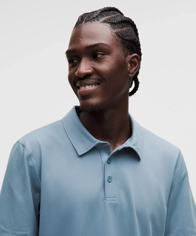 Soft Jersey Short-Sleeve Polo Shirt