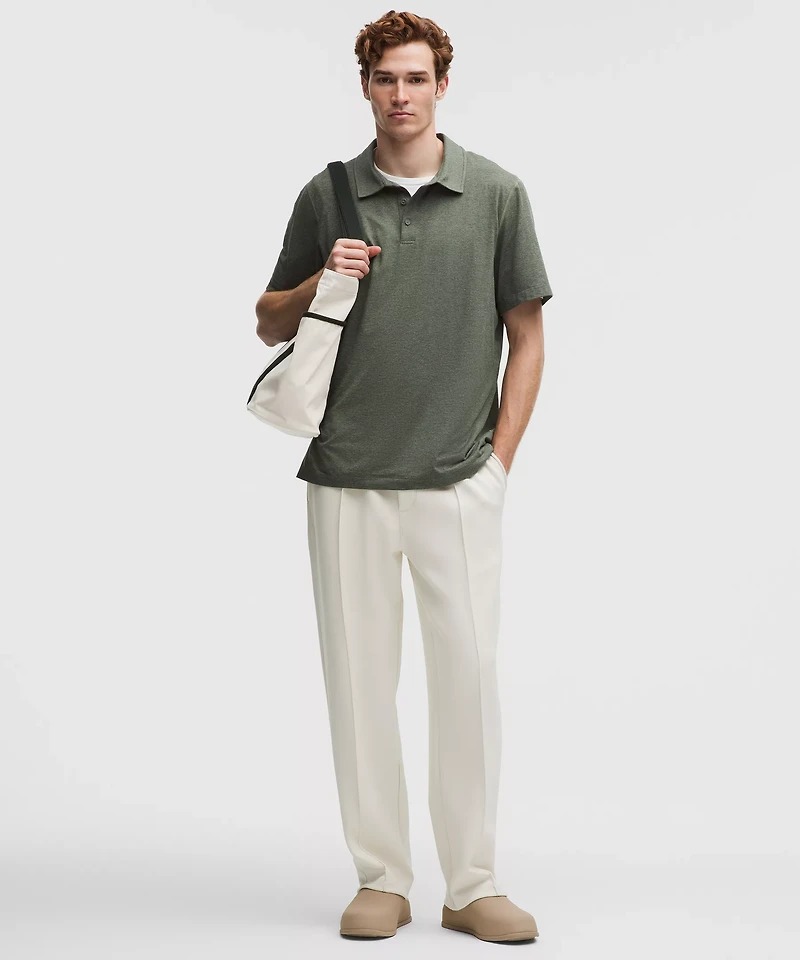 Soft Jersey Short-Sleeve Polo Shirt