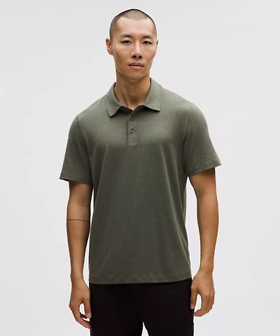 Soft Jersey Short-Sleeve Polo Shirt