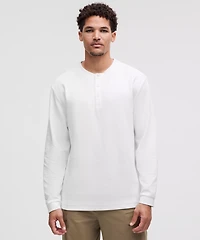 Heavyweight Cotton Textured Henley | Men's Long Sleeve Shirts