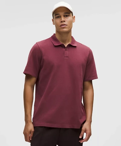 Cotton Pique Short-Sleeve Polo Shirt | Men's Shirts