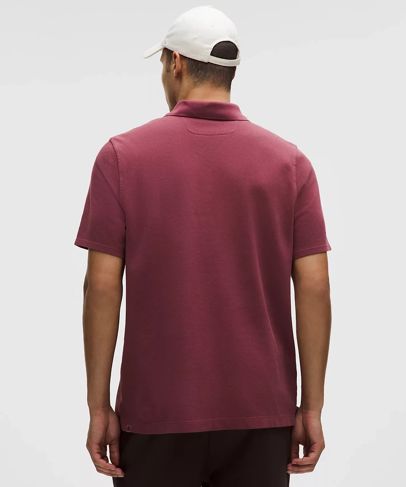 Cotton Pique Short-Sleeve Polo Shirt | Men's Shirts