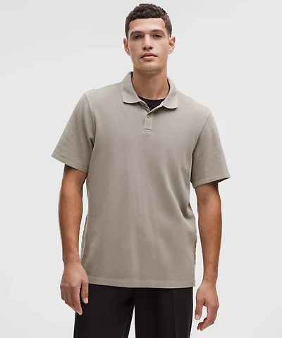 Cotton Pique Short-Sleeve Polo Shirt | Men's Shirts