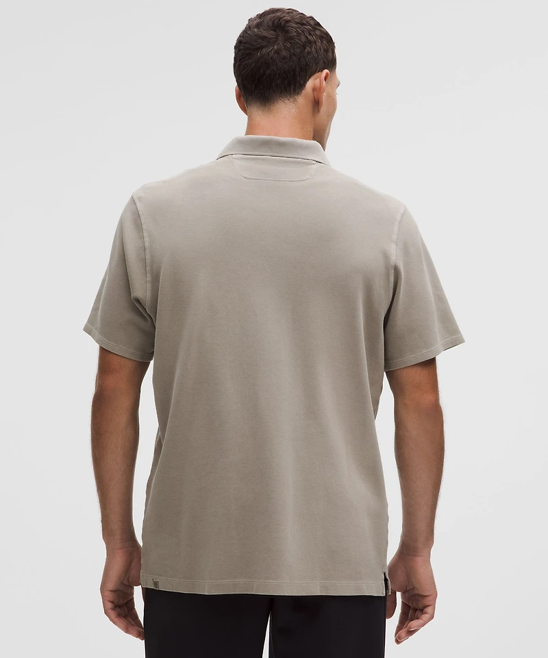 Cotton Pique Short-Sleeve Polo Shirt | Men's Shirts