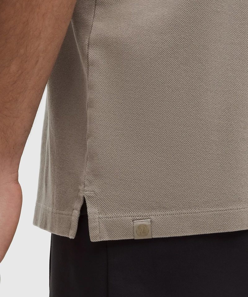 Cotton Pique Short-Sleeve Polo Shirt | Men's Shirts