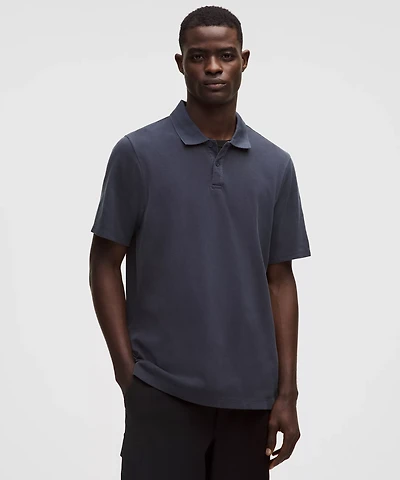 Cotton Pique Short-Sleeve Polo Shirt | Men's Shirts
