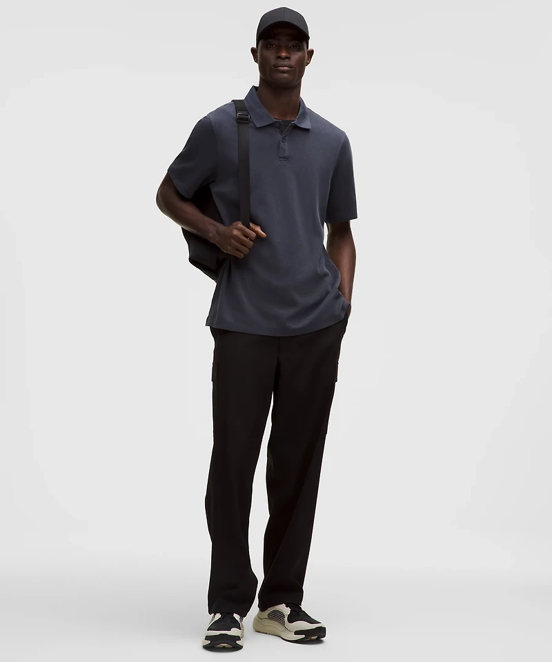 Cotton Pique Short-Sleeve Polo Shirt | Men's Shirts