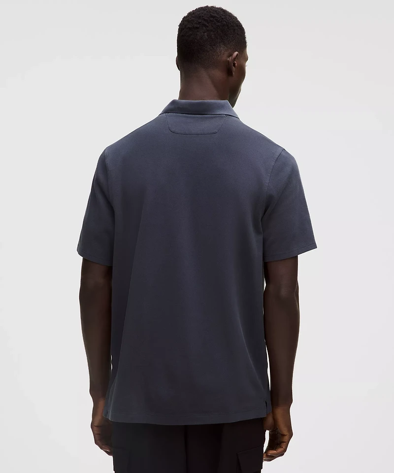 Cotton Pique Short-Sleeve Polo Shirt | Men's Shirts
