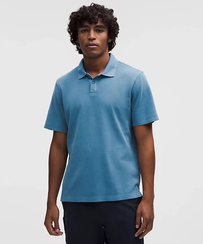 Cotton Pique Short-Sleeve Polo Shirt | Men's Shirts