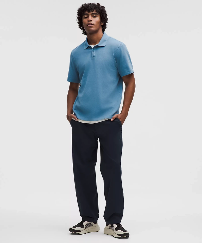 Cotton Pique Short-Sleeve Polo Shirt | Men's Shirts