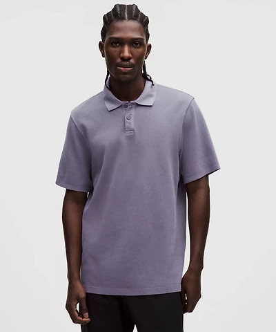 Cotton Pique Short-Sleeve Polo Shirt