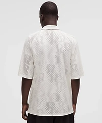 Men's Jacquard-Mesh Short-Sleeve Shirt *SLNSH Collection | Button Down & Dress Shirts