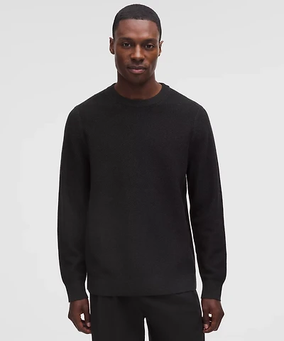 Textured Knit Crewneck Sweater | Men's Sweaters