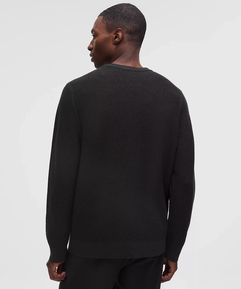 Textured Knit Crewneck Sweater | Men's Sweaters