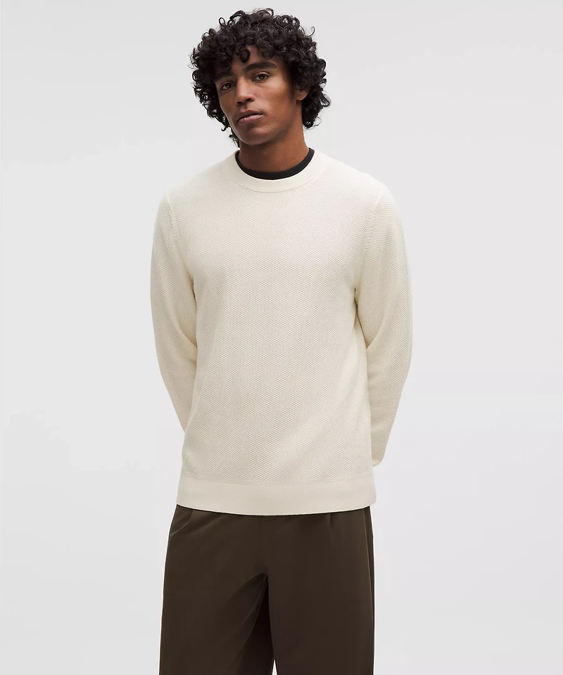 Textured Knit Crewneck Sweater | Men's Sweaters