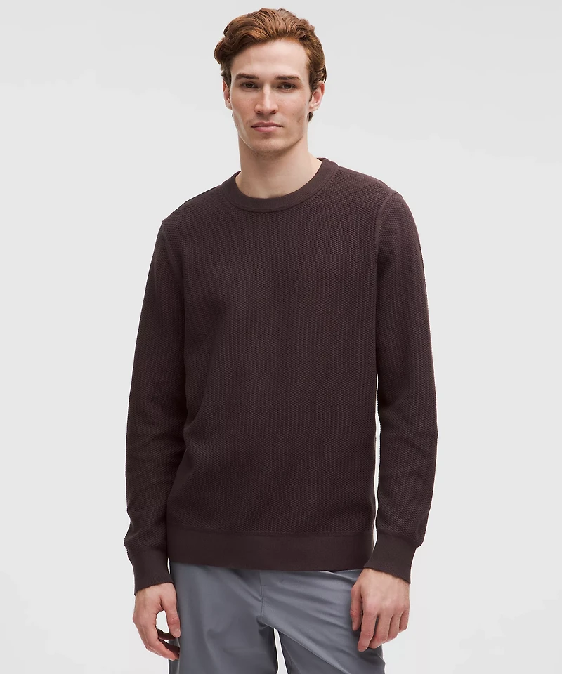 Textured Knit Crewneck Sweater | Men's Sweaters