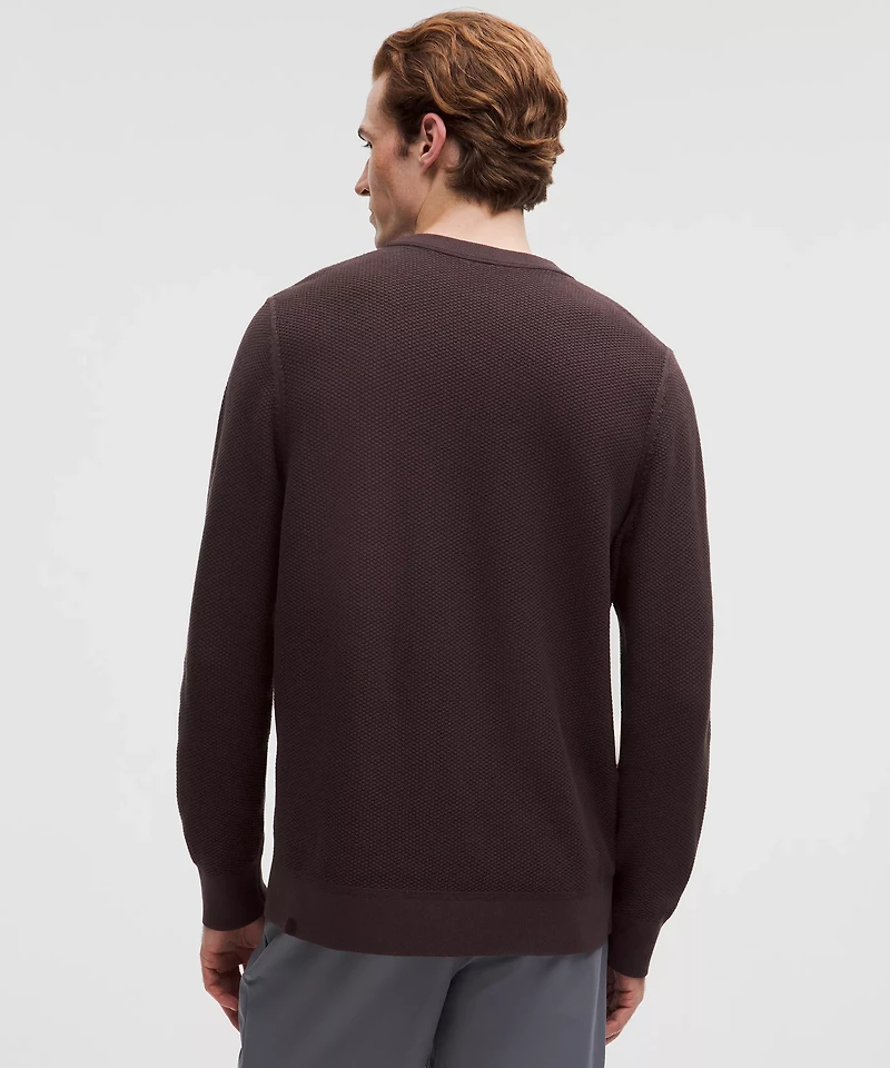 Textured Knit Crewneck Sweater | Men's Sweaters