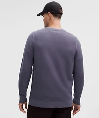 Textured Knit Crewneck Sweater