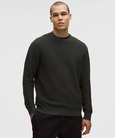 Textured Knit Crewneck Sweater | Men's Sweaters