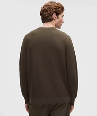 Textured Knit Crewneck Sweater