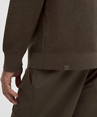 Textured Knit Crewneck Sweater