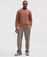 Textured Knit Crewneck Sweater