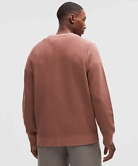 Textured Knit Crewneck Sweater