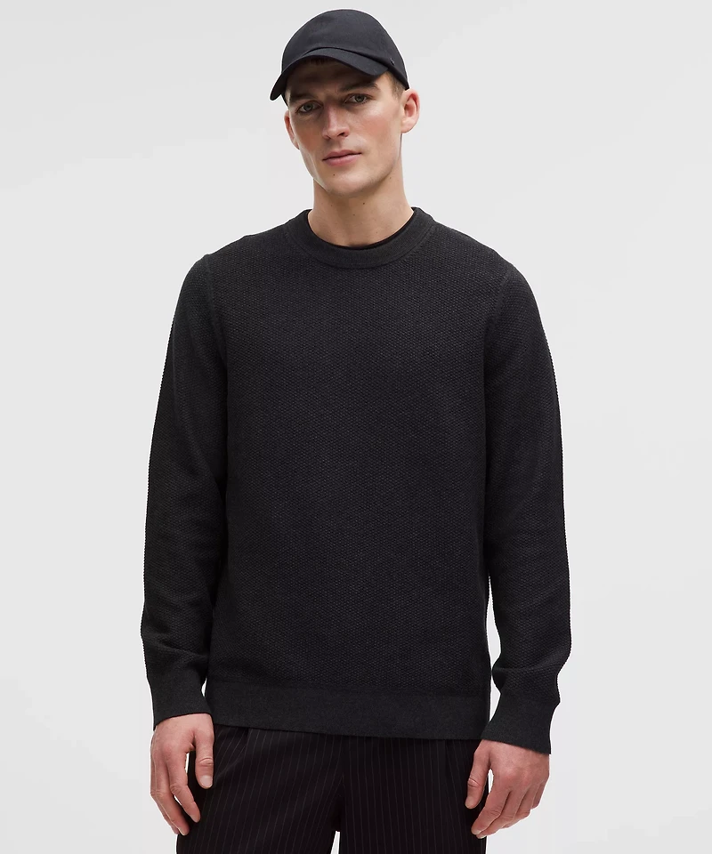 Textured Knit Crewneck Sweater | Men's Sweaters